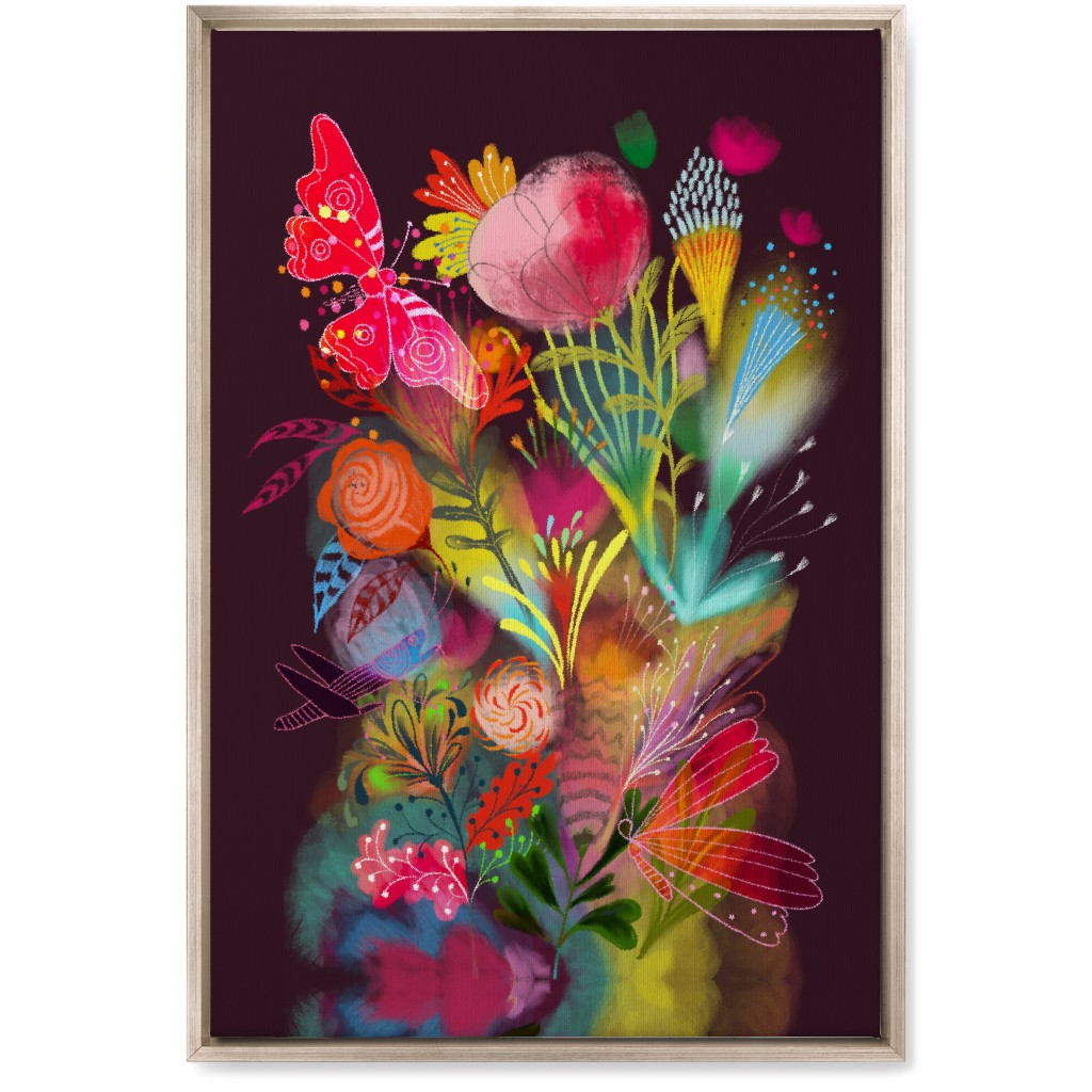 Tropical Magic Dream - Multi Wall Art, Metallic, Single piece, Canvas, 20x30, Multicolor