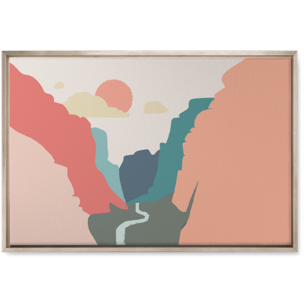 Zions Landscape Wall Art, Metallic, Single piece, Canvas, 20x30, Multicolor