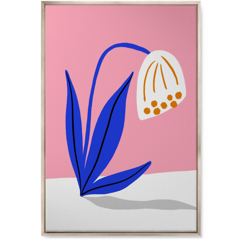 Derp Flower - Multi Wall Art, Metallic, Single piece, Canvas, 24x36, Multicolor