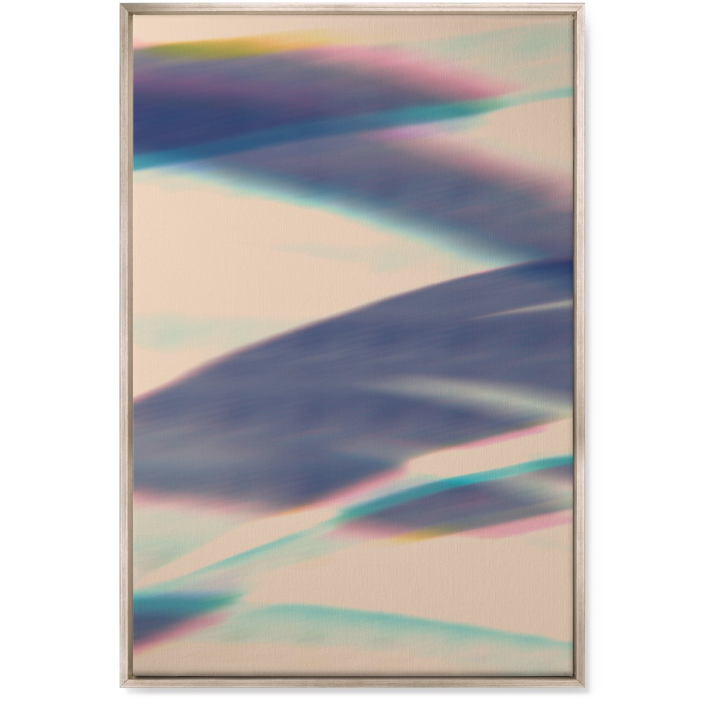 Exposed - Blue Wall Art, Metallic, Single piece, Canvas, 24x36, Blue
