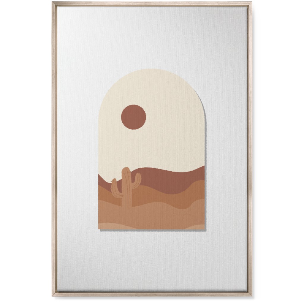 Abstract Landscapes in Windows Wall Art, Metallic, Single piece, Canvas, 24x36, Multicolor
