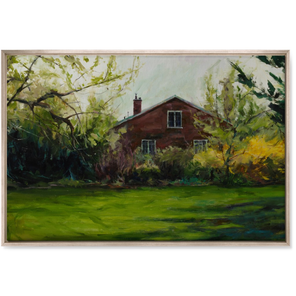 Kays View Painting Wall Art, Metallic, Single piece, Canvas, 24x36, Green, Classic Green