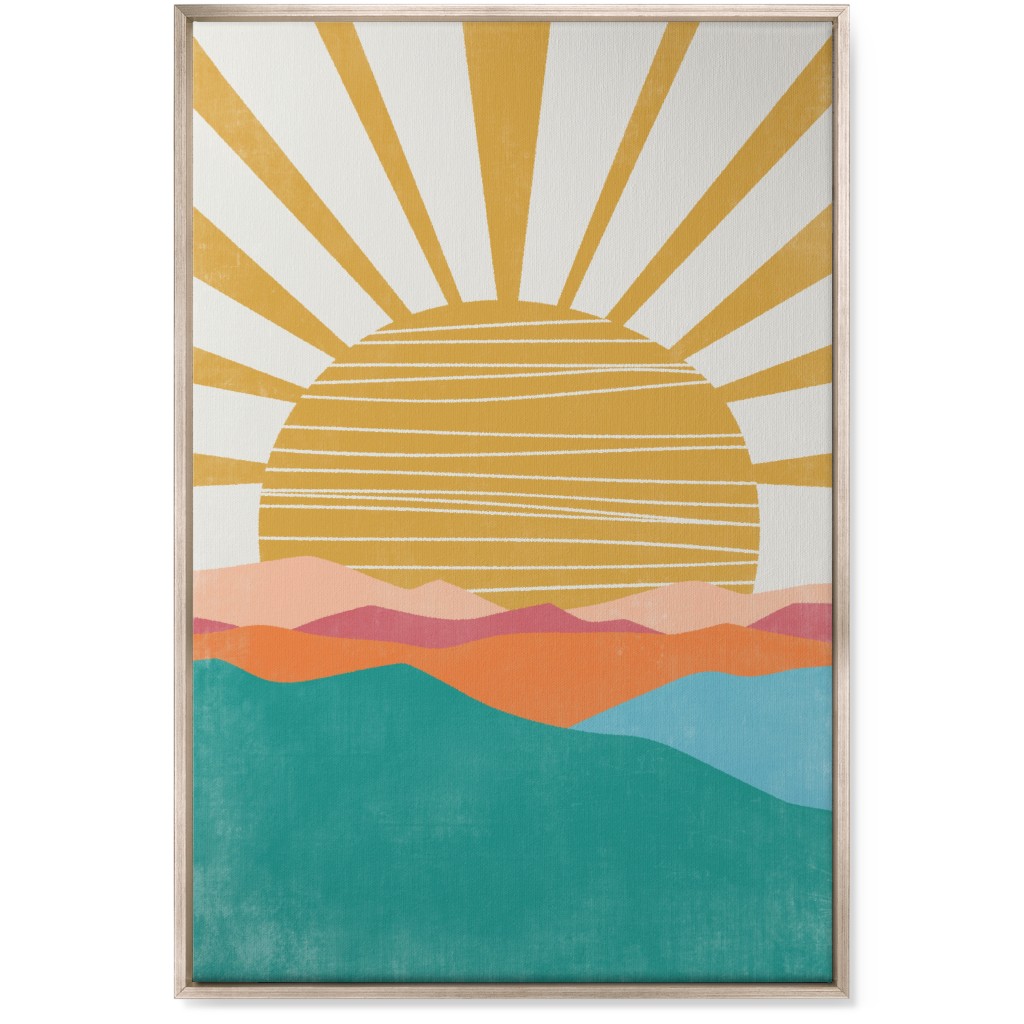 Flourish Landscape - Multi Wall Art, Metallic, Single piece, Canvas, 24x36, Multicolor