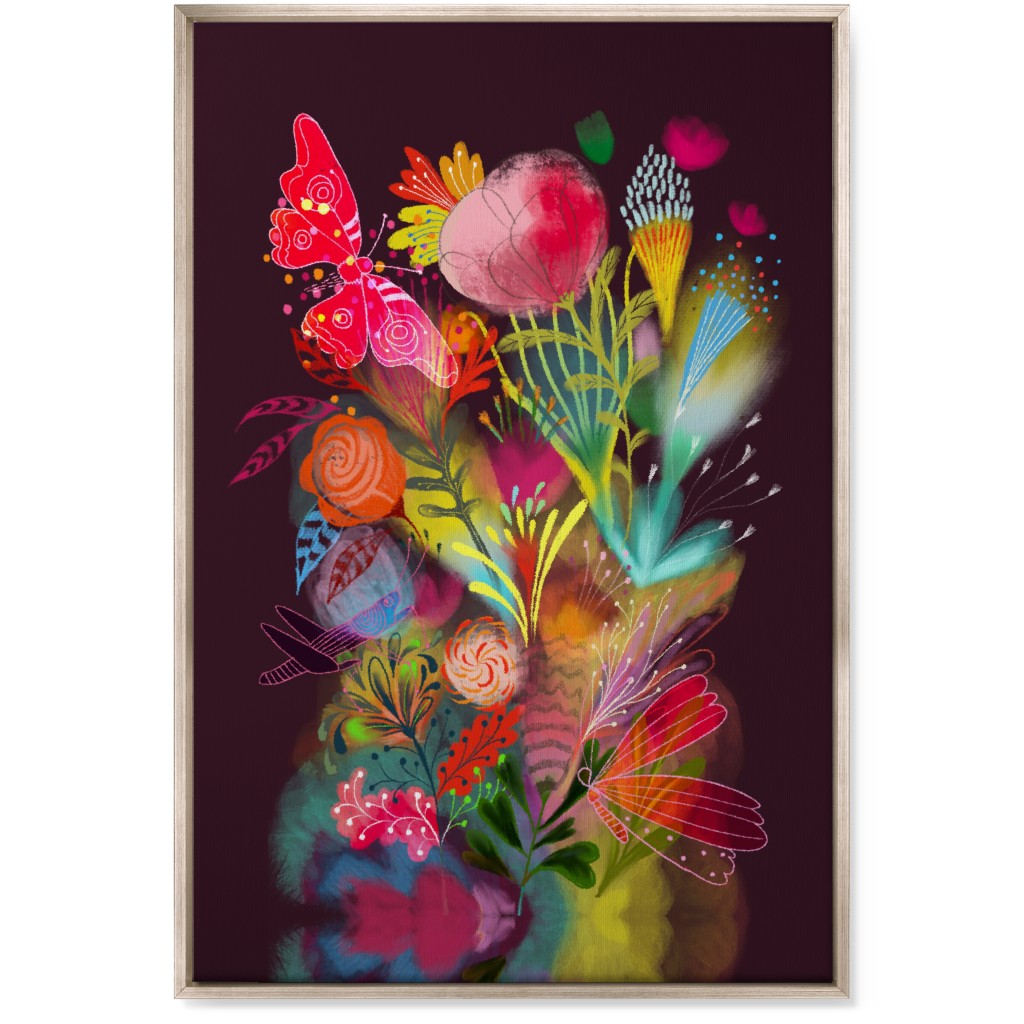Tropical Magic Dream - Multi Wall Art, Metallic, Single piece, Canvas, 24x36, Multicolor