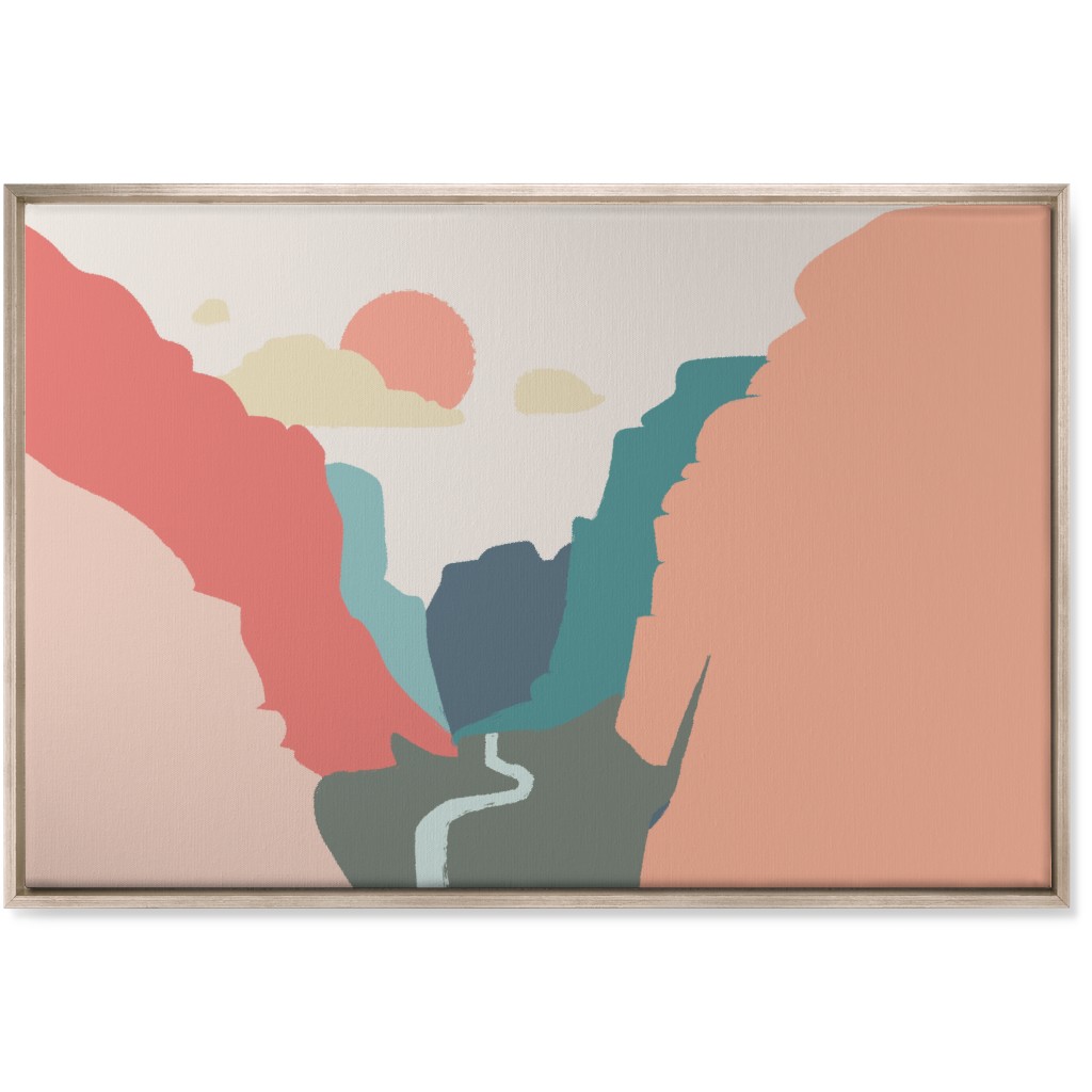 Zions Landscape Wall Art, Metallic, Single piece, Canvas, 24x36, Multicolor