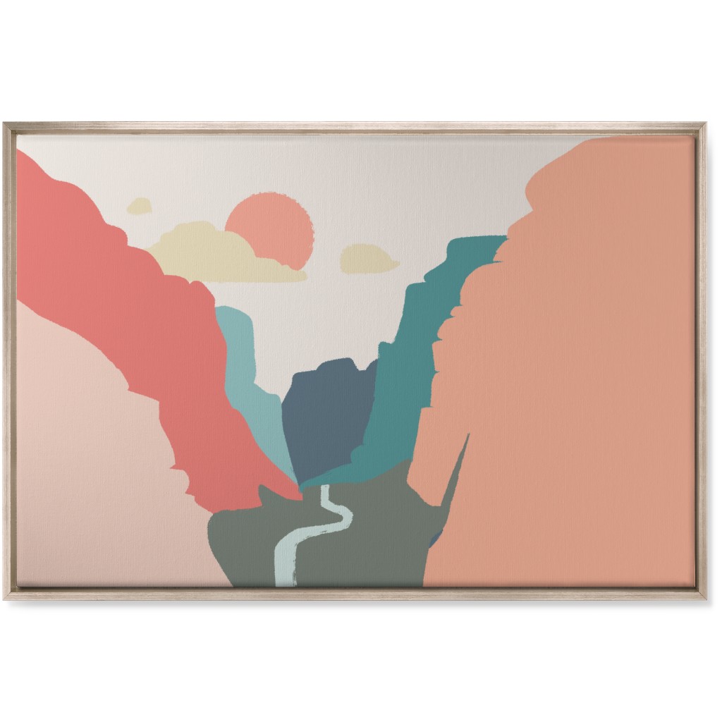 Zions Landscape Wall Art, Metallic, Single piece, Canvas, 24x36, Multicolor, Oasis