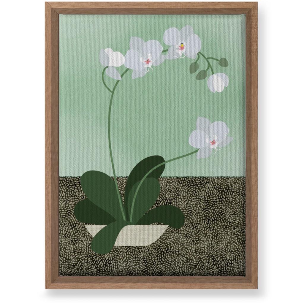 Orchids - the Only Houseplant I Can Keep Alive! Wall Art, Natural, Single piece, Canvas, 10x14, Green, Classic Green