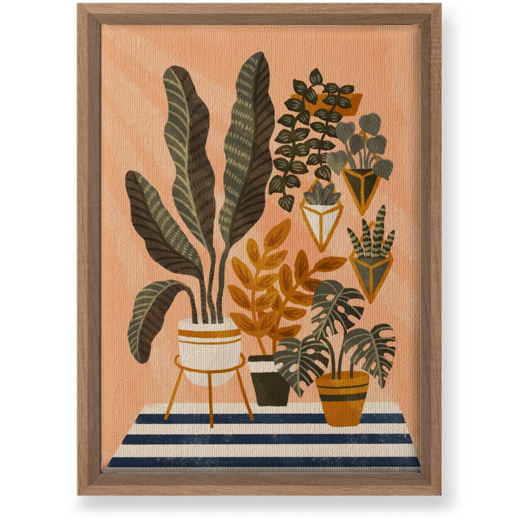 Cozy Home Jungle - Pink Wall Art, Natural, Single piece, Canvas, 10x14, Pink