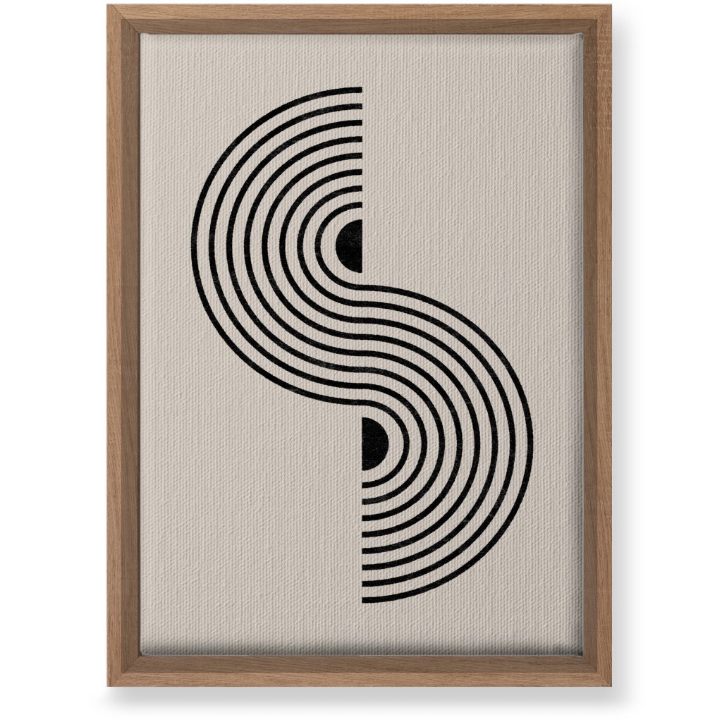 Minimal Geometric Lines - Neutral Wall Art, Natural, Single piece, Canvas, 10x14, Beige, Pearl