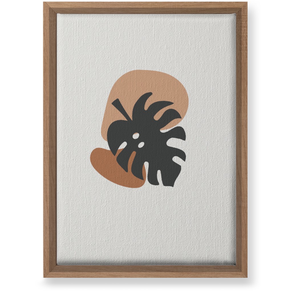 Shapes and Fern Leaf Ii Wall Art, Natural, Single piece, Canvas, 10x14, Multicolor, Pueblo
