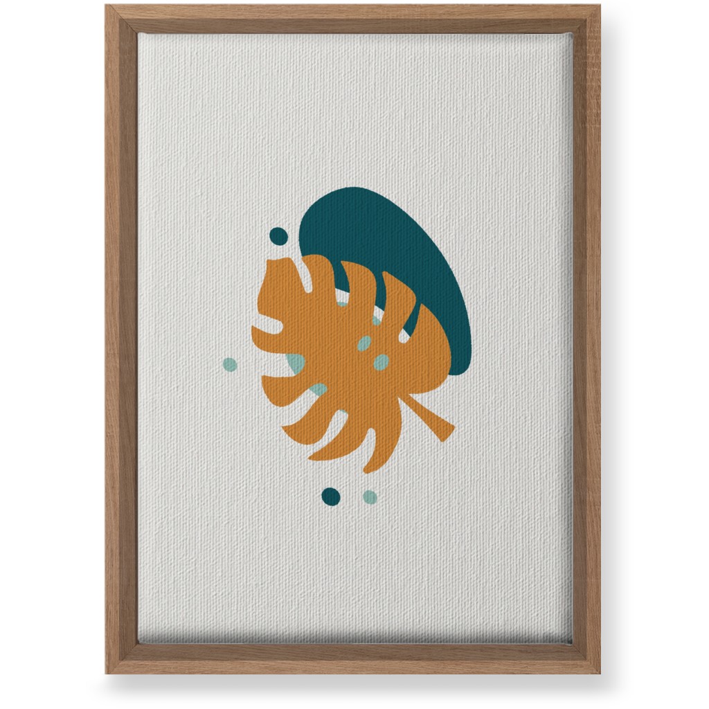 Shapes and Fern Leaf Iii Wall Art, Natural, Single piece, Canvas, 10x14, Multicolor