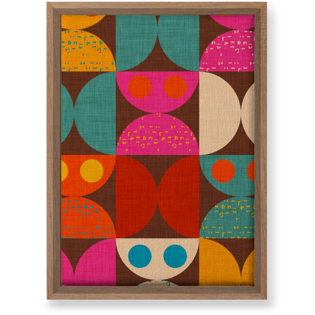 Mid Mod Owl - Multi Wall Art, Natural, Single piece, Canvas, 10x14, Multicolor