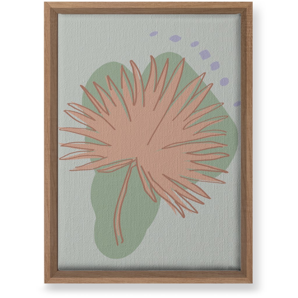 Modern Sabal Palm - Green Wall Art, Natural, Single piece, Canvas, 10x14, Green