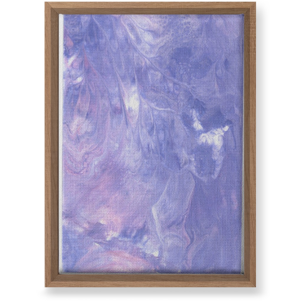 Acrylic Pour Abstract - Purple Wall Art, Natural, Single piece, Canvas, 10x14, Purple