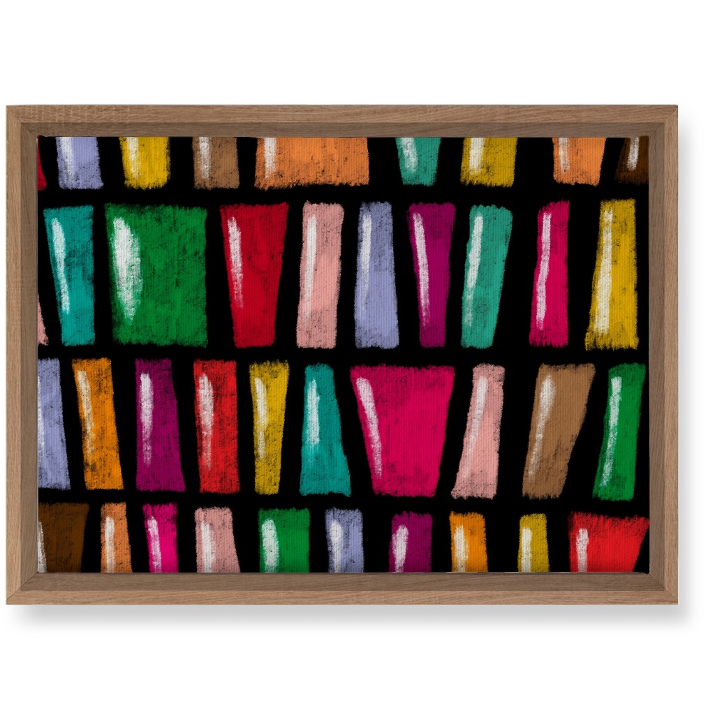 Stained Glass Abstract - Multi Wall Art, Natural, Single piece, Canvas, 10x14, Multicolor