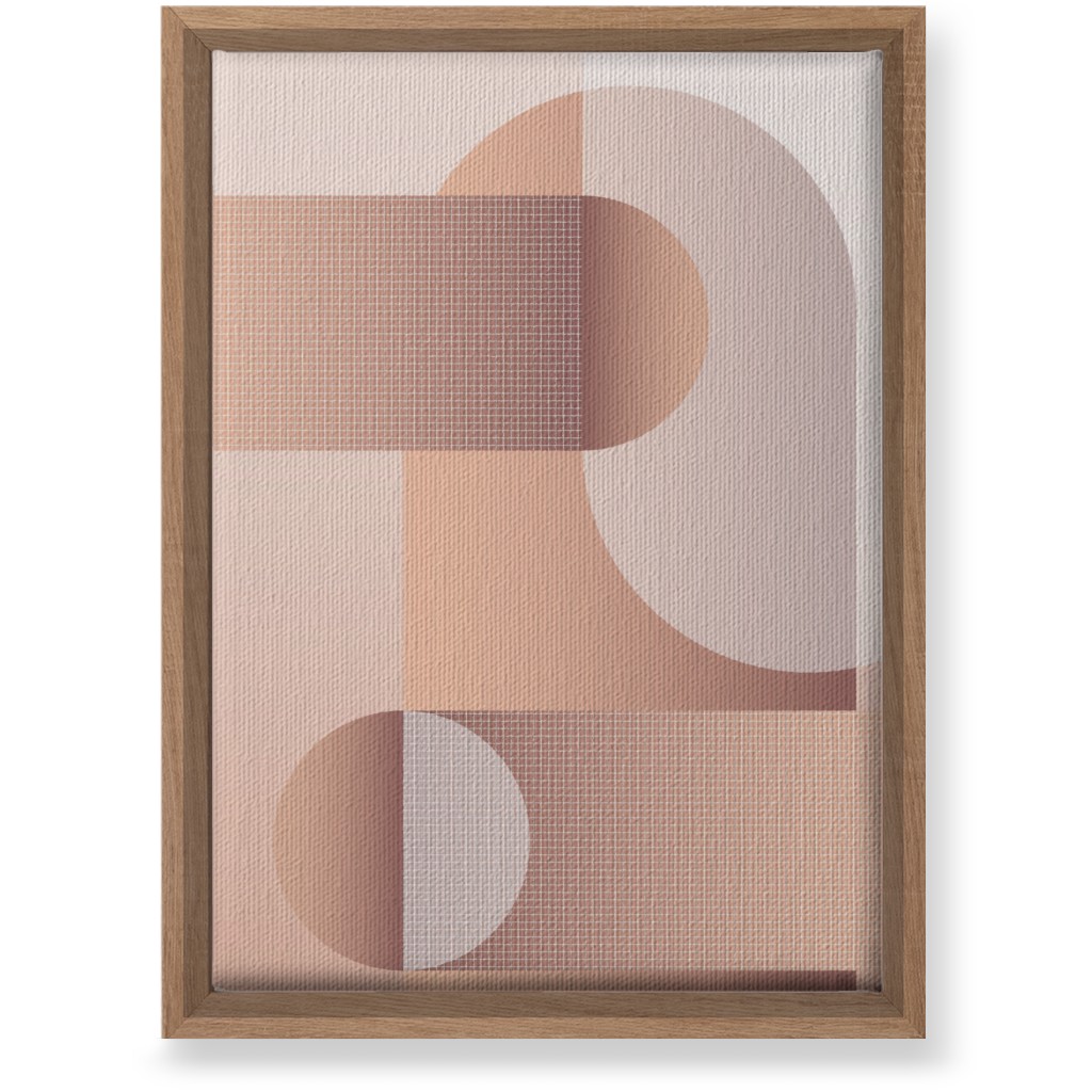 Geometric Arches - Neutral Wall Art, Natural, Single piece, Canvas, 10x14, Pink