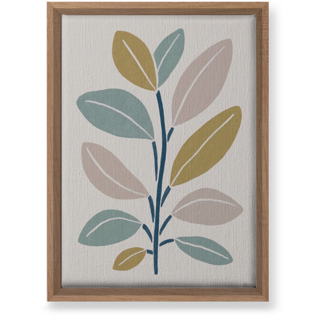 Plant Branch Wall Art, Natural, Single piece, Canvas, 10x14, Beige