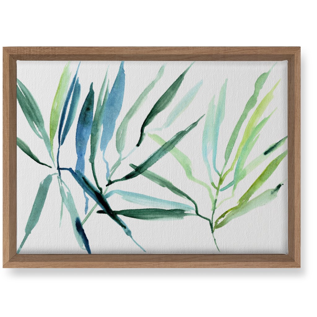 Watercolor Tropical Botanicals Wall Art, Natural, Single piece, Canvas, 10x14, Green, Hemlock
