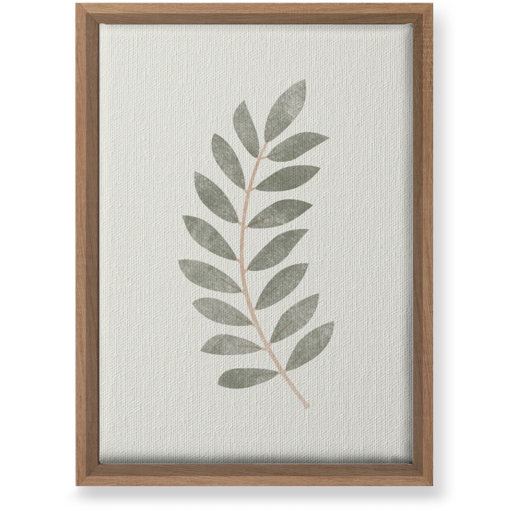 Botanical Leaf Ii Wall Art, Natural, Single piece, Canvas, 10x14, Green, Sage