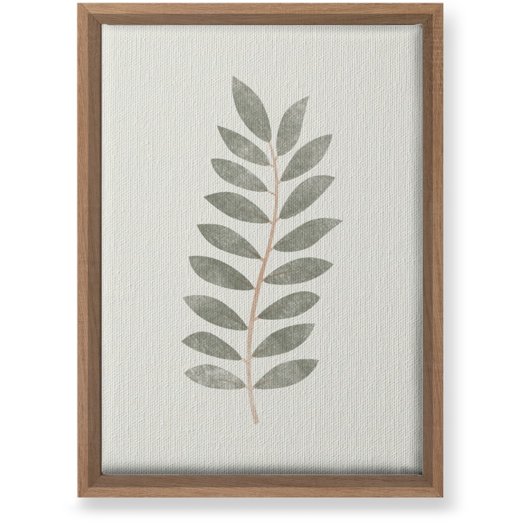 Botanical Leaf Iii Wall Art, Natural, Single piece, Canvas, 10x14, Green, Sage