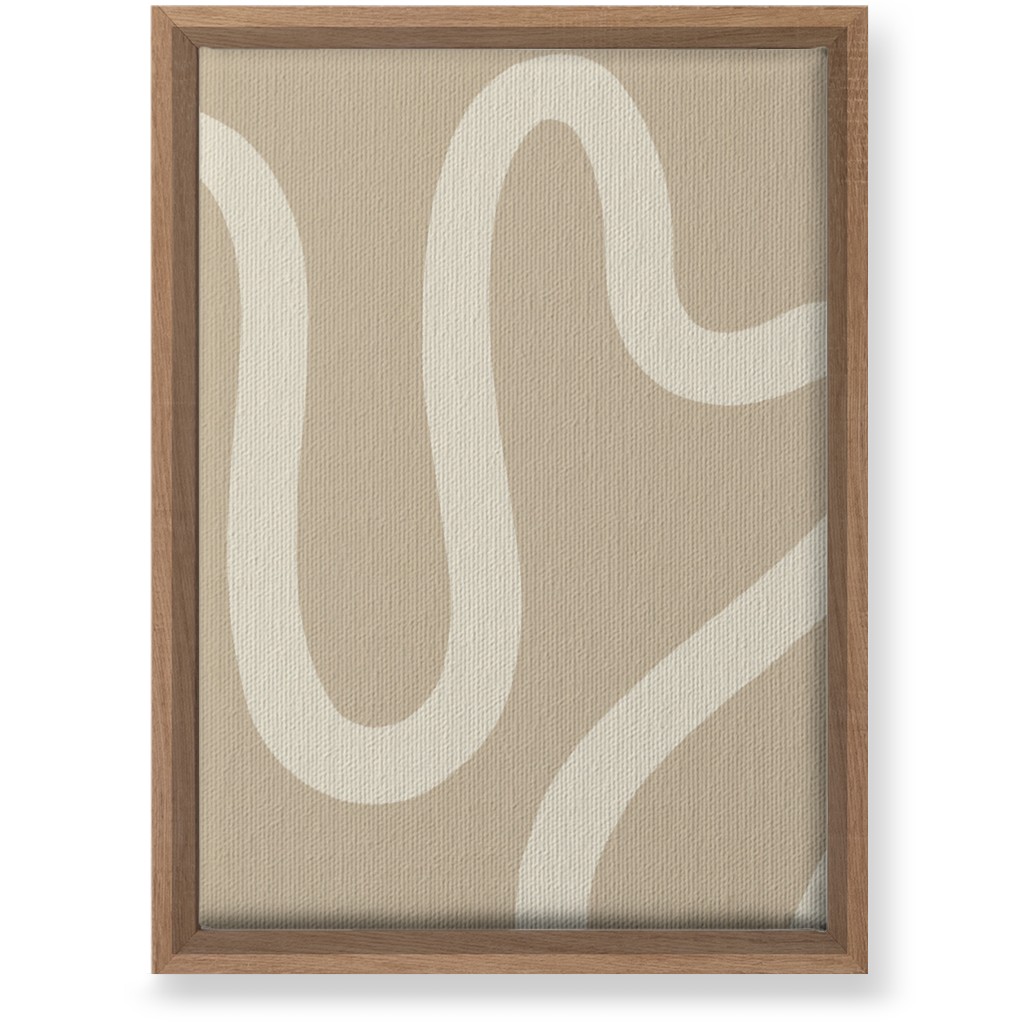 Tangled Brush Strokes Iii Wall Art, Natural, Single piece, Canvas, 10x14, Beige