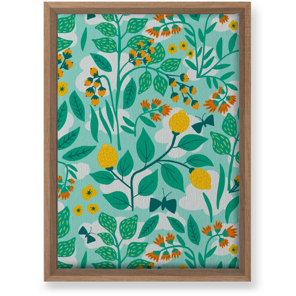 Color Garden - Green Wall Art, Natural, Single piece, Canvas, 10x14, Green