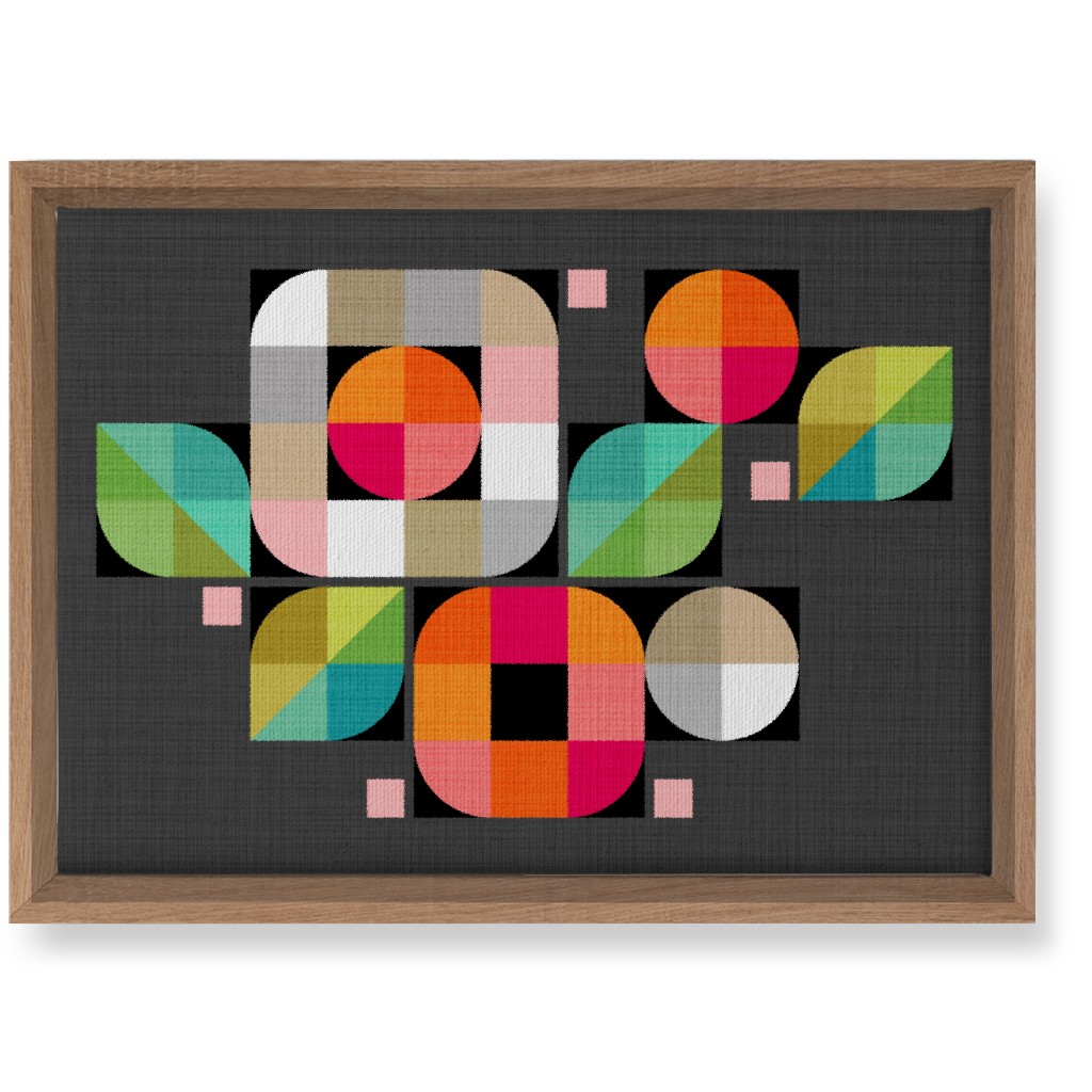 Mod Flower Box Wall Art, Natural, Single piece, Canvas, 10x14, Multicolor