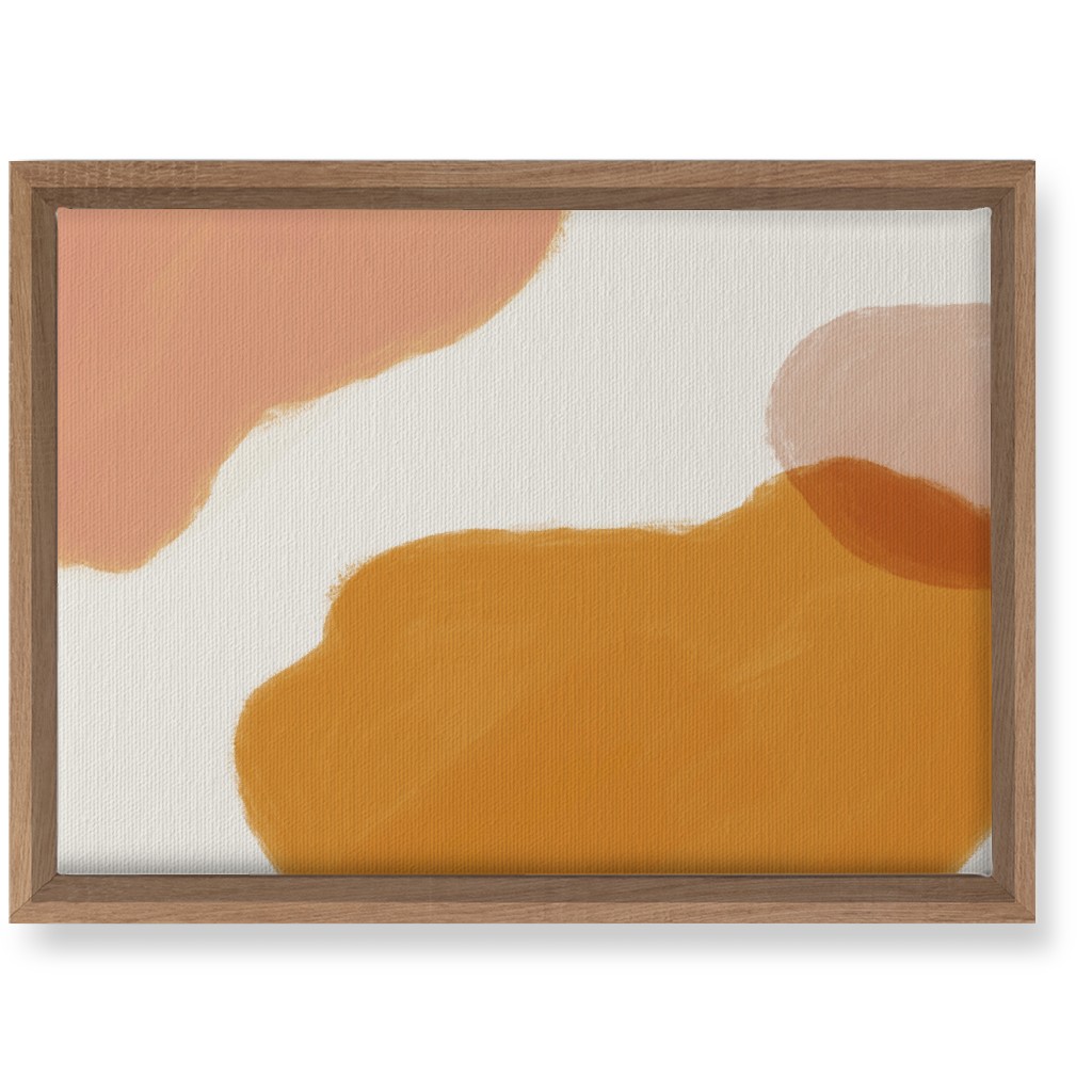 Abstract Shapes - Neutral Wall Art, Natural, Single piece, Canvas, 10x14, Orange