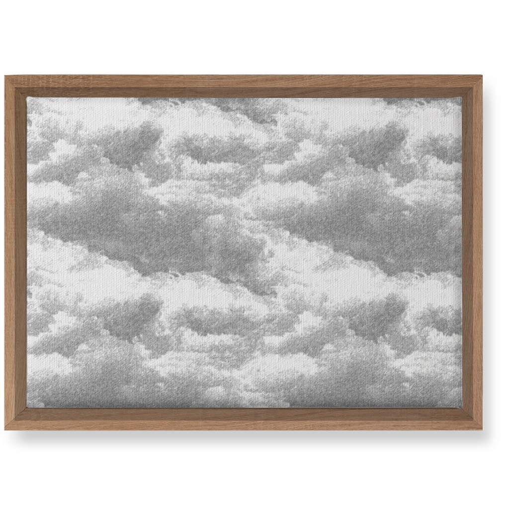 Storm Clouds - Gray Wall Art, Natural, Single piece, Canvas, 10x14, Gray