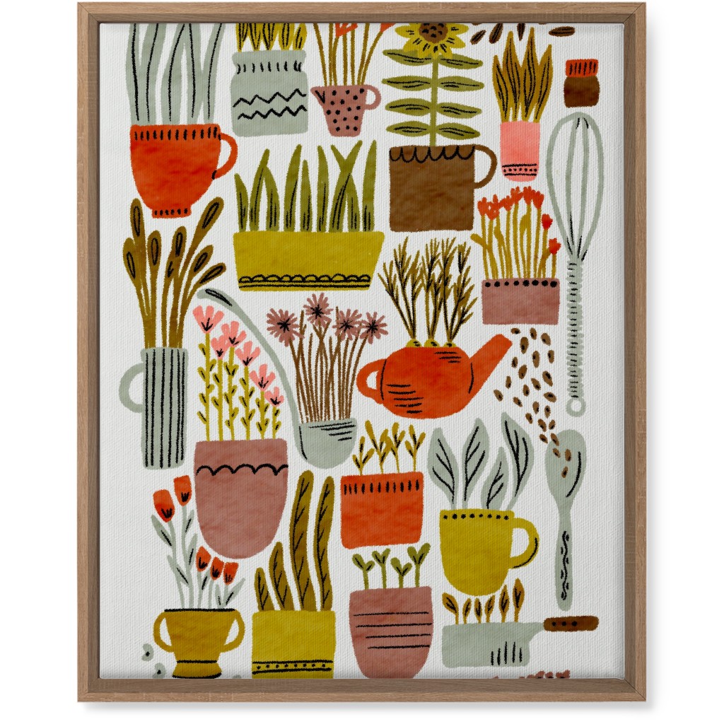 Kitchen Garden - Multi Wall Art, Natural, Single piece, Canvas, 16x20, Multicolor
