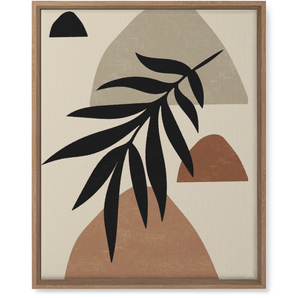 Abstract Palm - Neutral Wall Art, Natural, Single piece, Canvas, 16x20, Beige