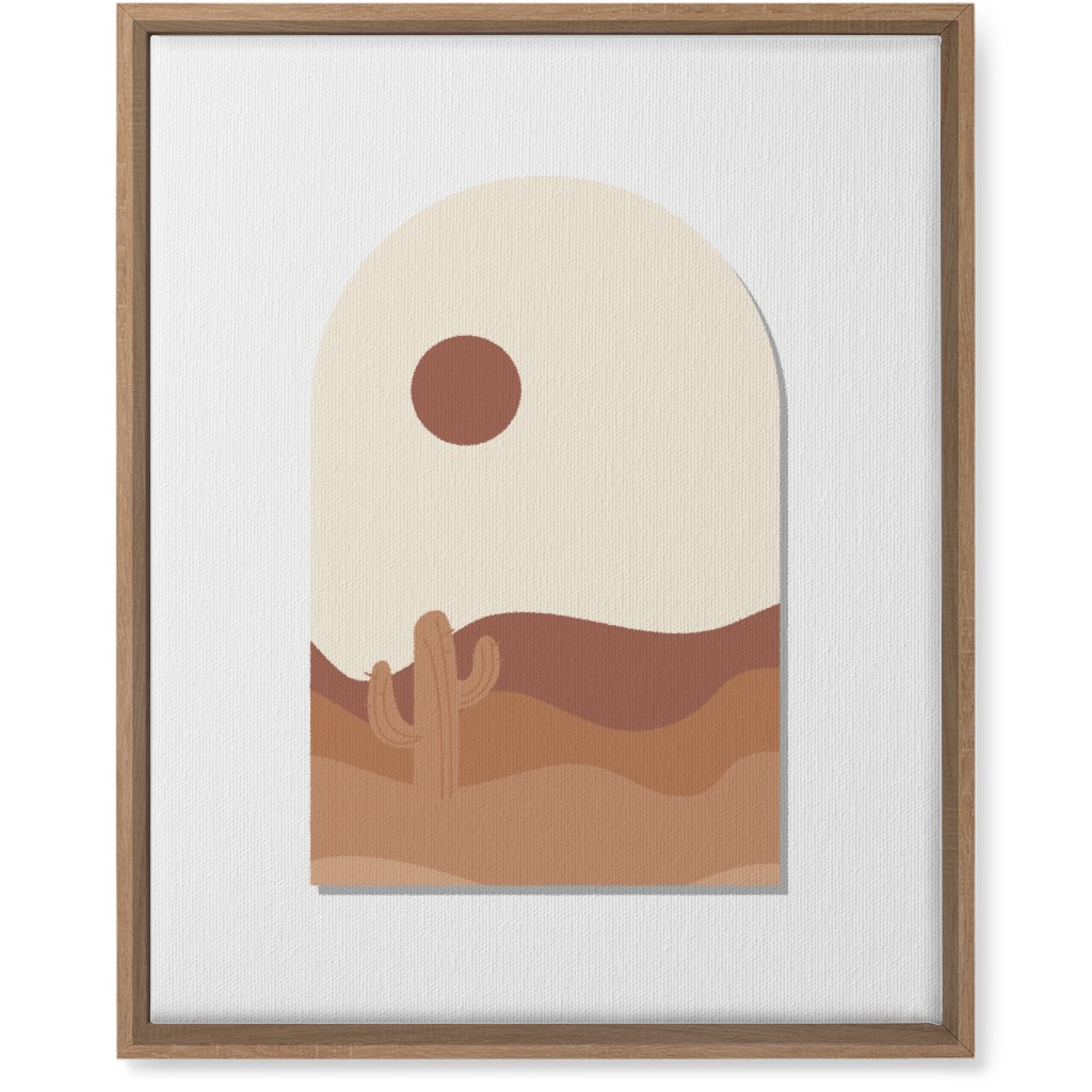 Abstract Landscapes in Windows Wall Art, Natural, Single piece, Canvas, 16x20, Multicolor