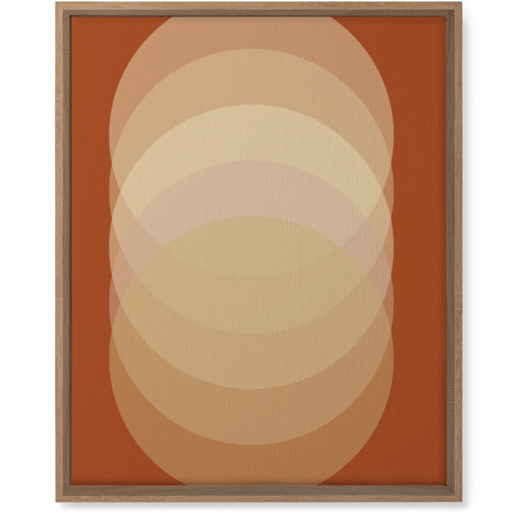 Abstract Sunrise - Orange Wall Art, Natural, Single piece, Canvas, 16x20, Orange