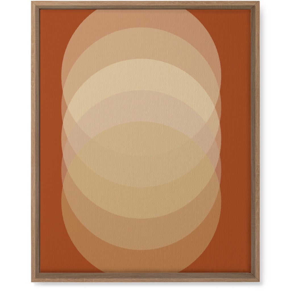 Abstract Sunrise - Orange Wall Art, Natural, Single piece, Canvas, 16x20, Orange, Orange