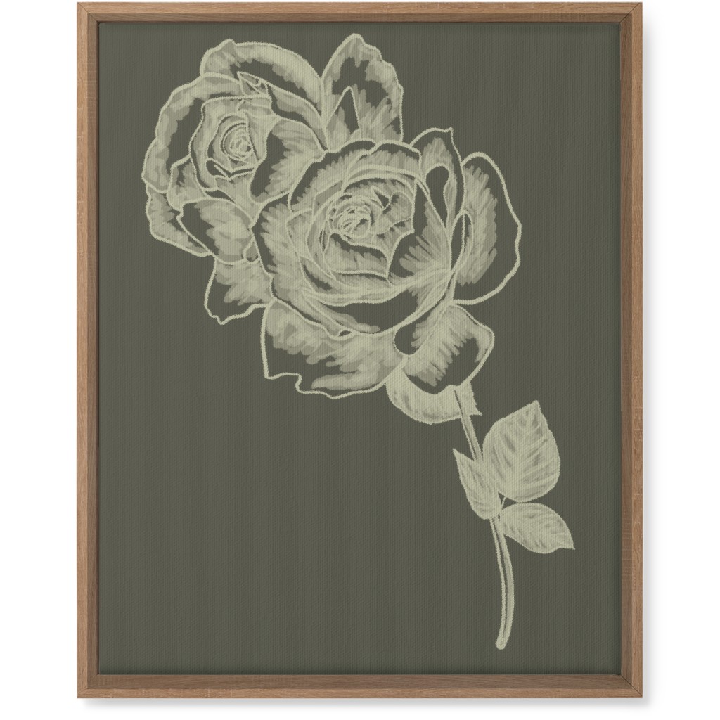 Rose - Neutral Wall Art, Natural, Single piece, Canvas, 16x20, Brown, Brown