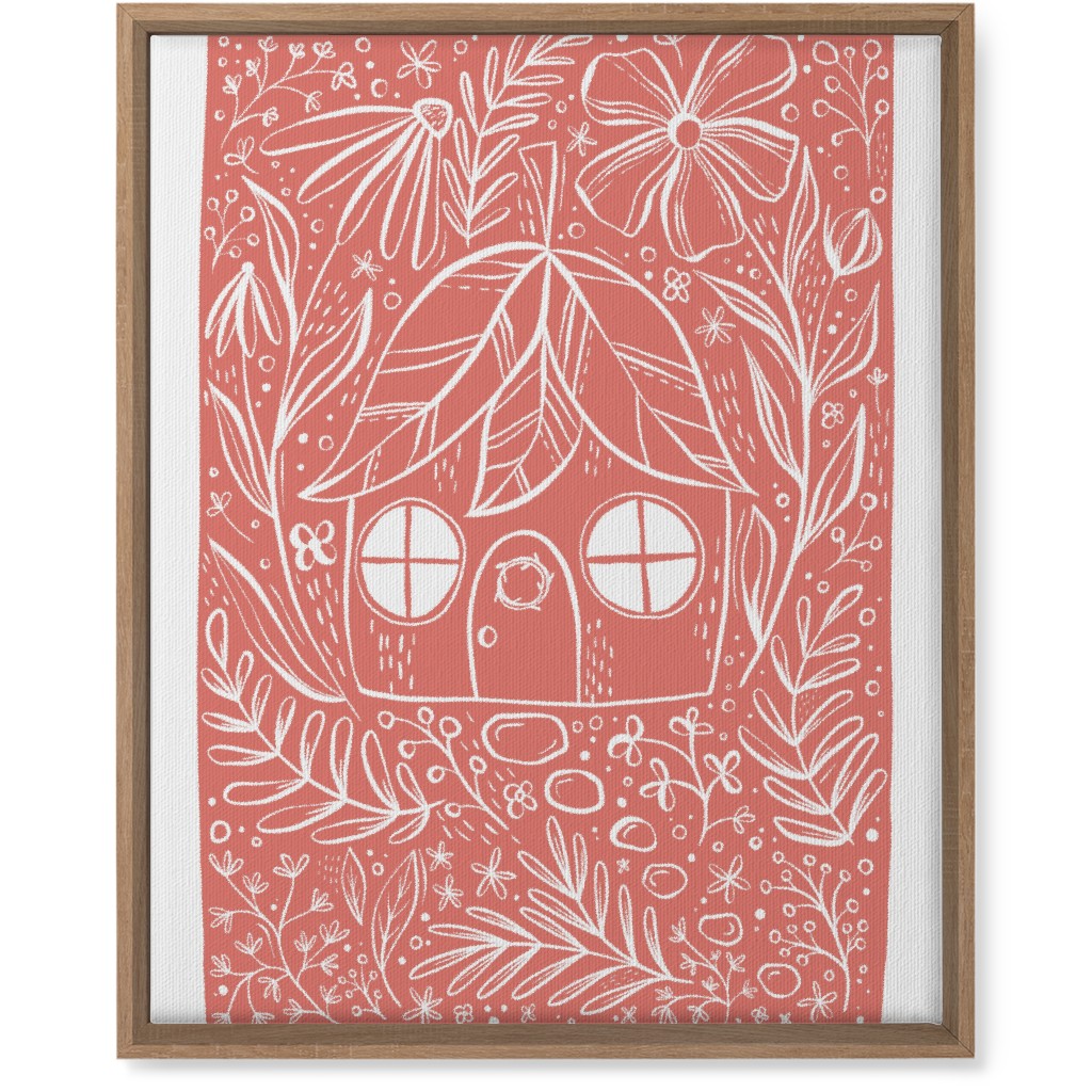 Fairy House - Pink Wall Art, Natural, Single piece, Canvas, 16x20, Pink, Bright Pink