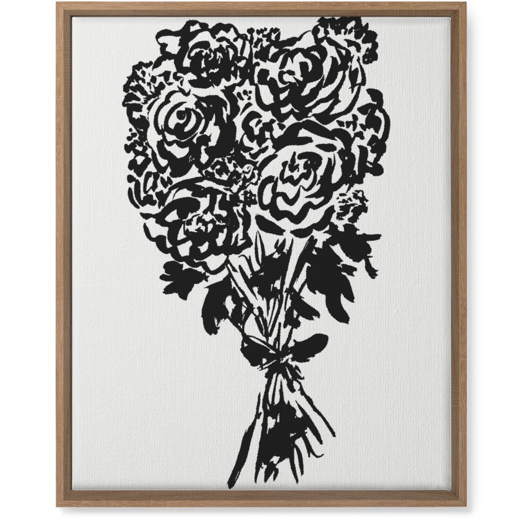 Summer Bouquet Wall Art, Natural, Single piece, Canvas, 16x20, White