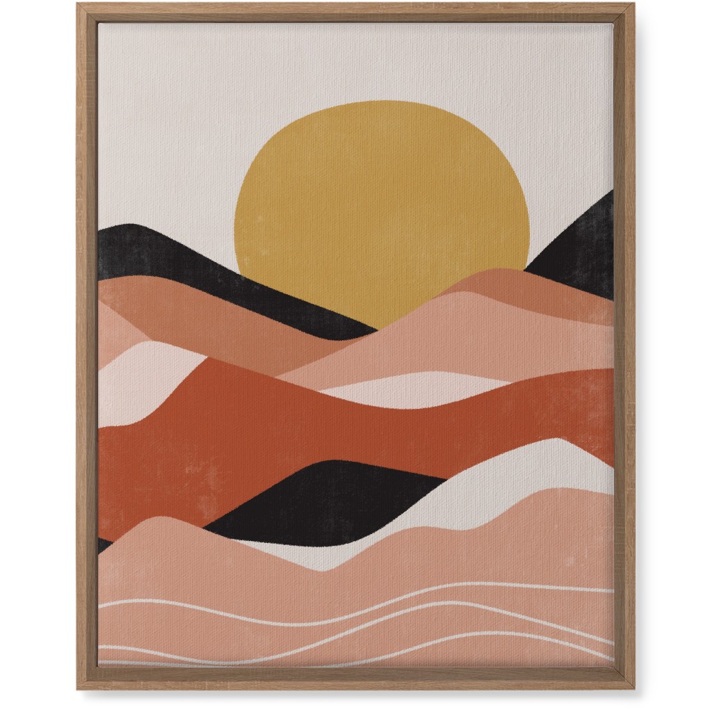 Earthen Hills - Terracotta Wall Art, Natural, Single piece, Canvas, 16x20, Pink
