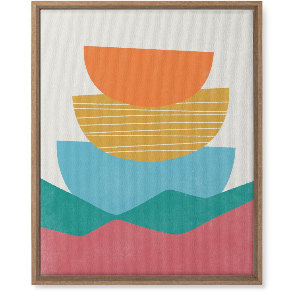 Flourish Abstract - Multi Wall Art, Natural, Single piece, Canvas, 16x20, Multicolor