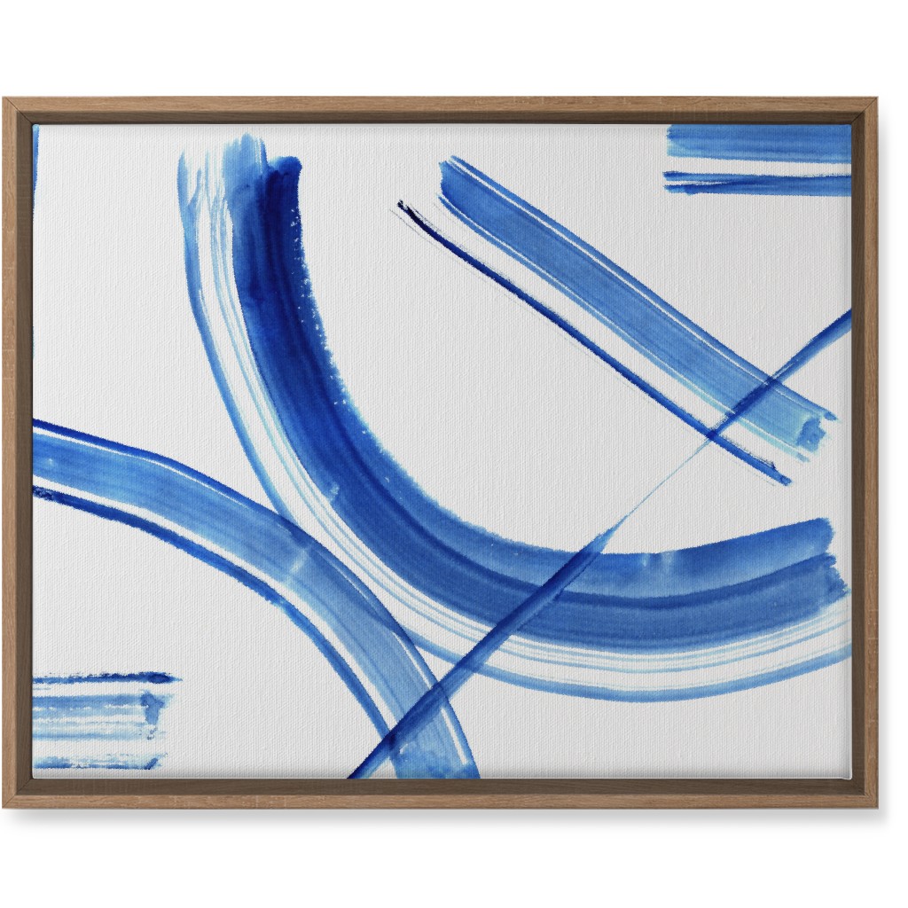 Watercolor Intersection of Minds Wall Art, Natural, Single piece, Canvas, 16x20, Blue