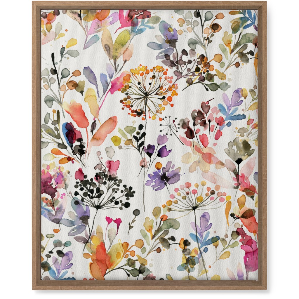 Wild Grasses - Multi Wall Art, Natural, Single piece, Canvas, 16x20, Multicolor