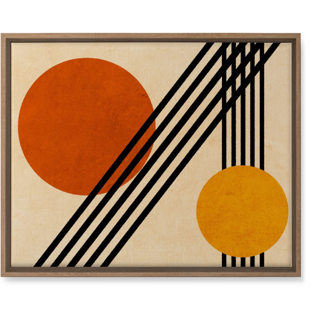 Orbs Abstract Wall Art, Natural, Single piece, Canvas, 16x20, Orange, Creamsicle