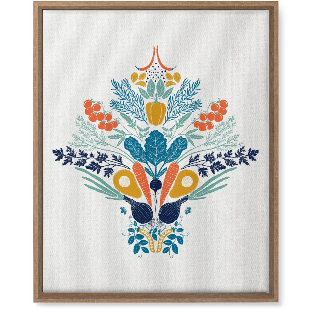 Vegatables Wall Art, Natural, Single piece, Canvas, 16x20, Multicolor, White
