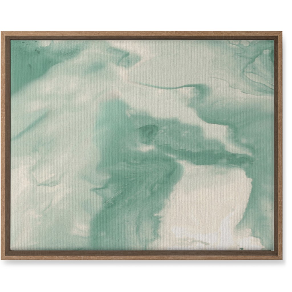 Abstract Watercolor Marble Wall Art, Natural, Single piece, Canvas, 16x20, Green, Mantis