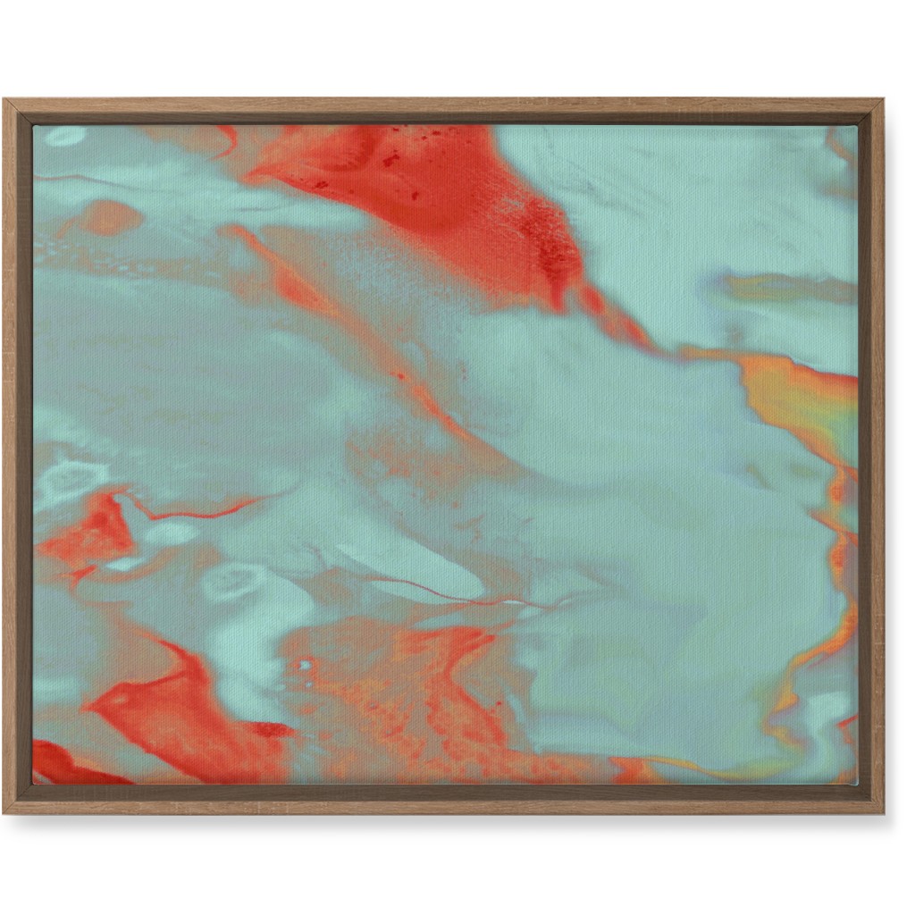 Abstract Watercolor - Multi Wall Art, Natural, Single piece, Canvas, 16x20, Blue, True Blue