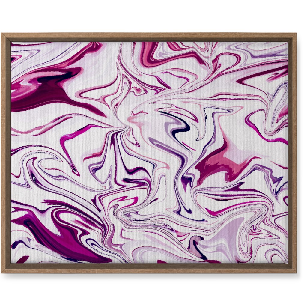 Marble - Mulberry Wall Art, Natural, Single piece, Canvas, 16x20, Pink