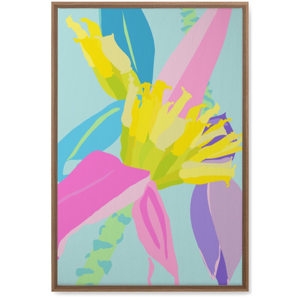 Bold Tropical Banana Plants - Multi Wall Art, Natural, Single piece, Canvas, 20x30, Multicolor
