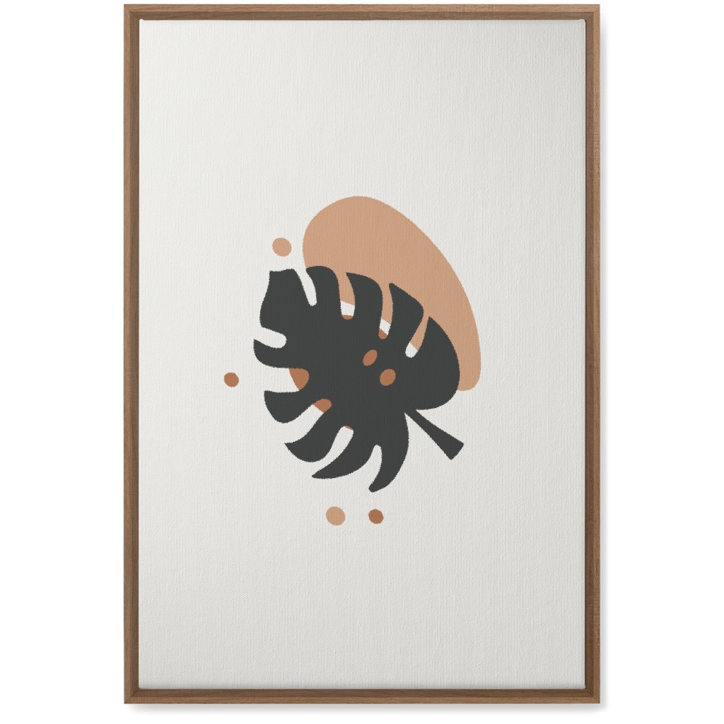 Shapes and Fern Leaf Iii Wall Art, Natural, Single piece, Canvas, 20x30, Multicolor