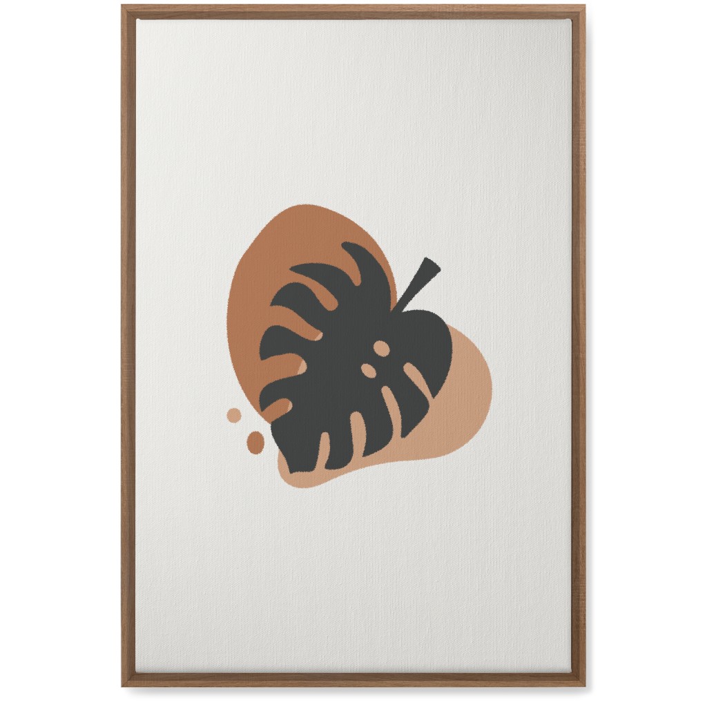 Shapes and Fern Leaf Iv Wall Art, Natural, Single piece, Canvas, 20x30, Multicolor