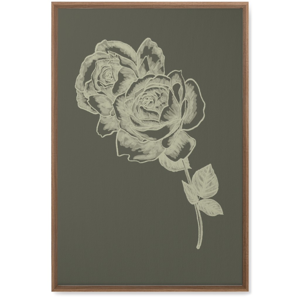 Rose - Neutral Wall Art, Natural, Single piece, Canvas, 20x30, Brown